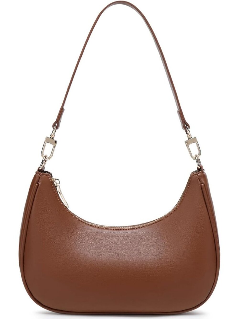 Women's Brown Vintage Hobo Cute Lightweight Underarm Purse Shoulder Bag